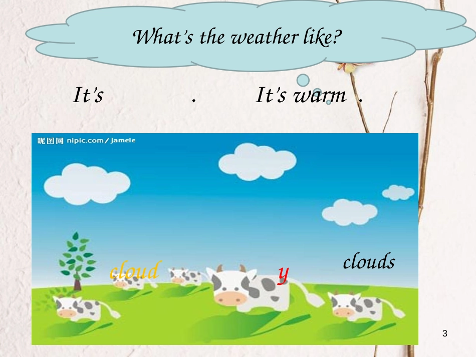 五年级英语下册 unit 5 what’s the weather like today课件6 陕旅版_第3页