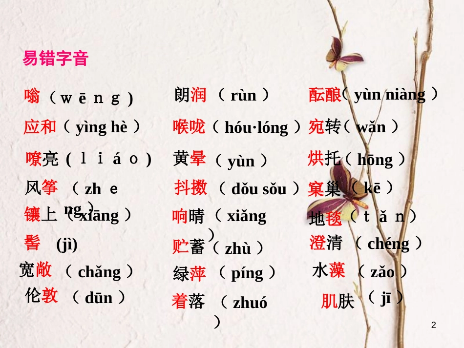 七年级语文上册 第四单元知识梳理课件 新人教版_第2页