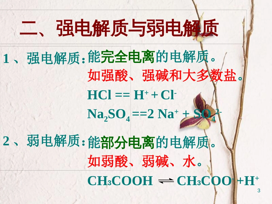 辽宁省北票市高中化学 第三章 水溶液中的离子平衡 第一节 弱电解质的电离3课件 新人教版选修4_第3页