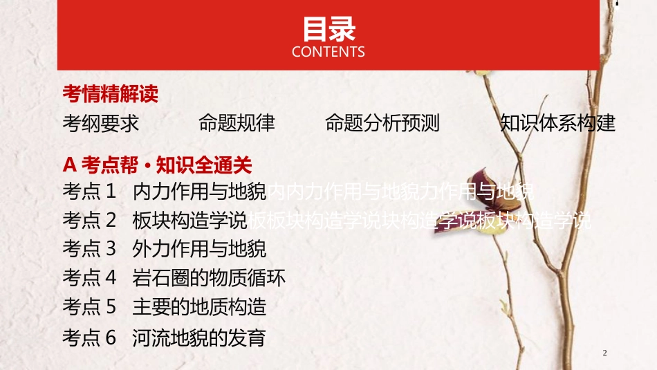 中考地理一轮复习 第五单元 地表形态的塑造课件_第2页