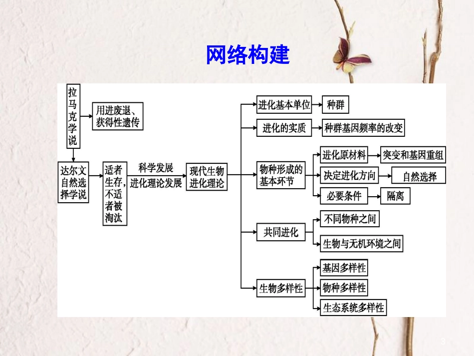 高中生物 第7章 现代生物进化理论章末整合课件 新人教版必修2_第3页