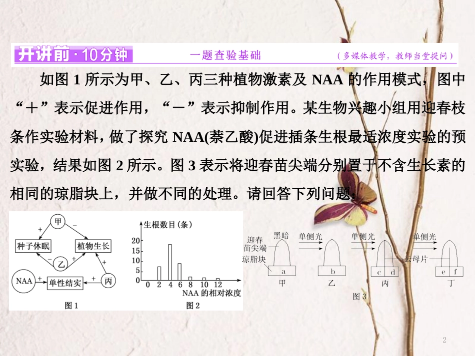 （全国通用）高考生物二轮复习 专题四 调节 串讲二 植物的激素调节 第2课时 高考研究课件_第2页