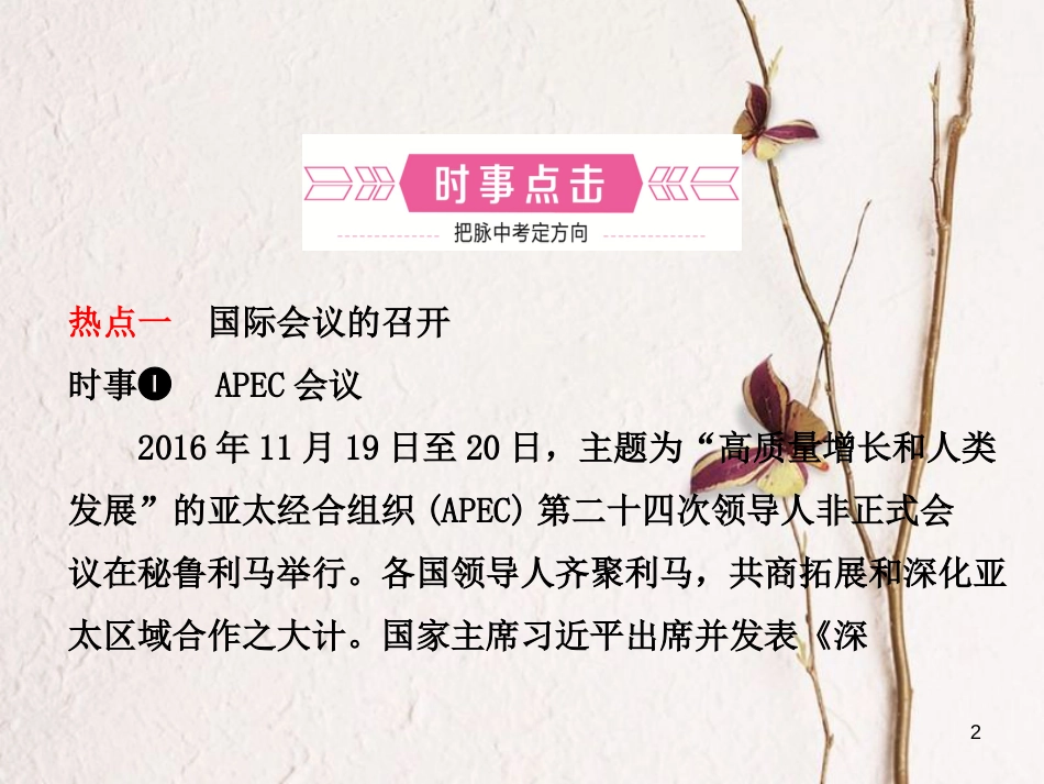 （烟台专版）中考政治复习 第二部分 专题七 坚持国际交流 展示大国形象课件_第2页