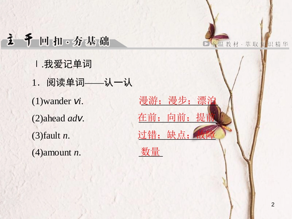 版高考英语大一轮复习 第1部分 模块复习方略 Unit 3 The Million Pound Bank Note课件 新人教版必修3_第2页
