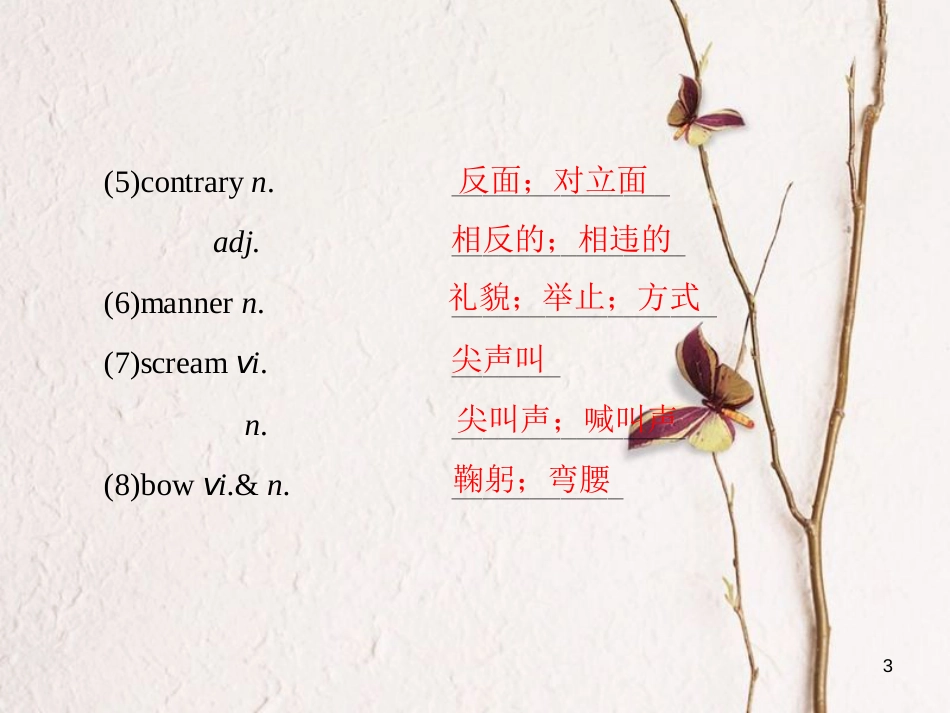 版高考英语大一轮复习 第1部分 模块复习方略 Unit 3 The Million Pound Bank Note课件 新人教版必修3_第3页