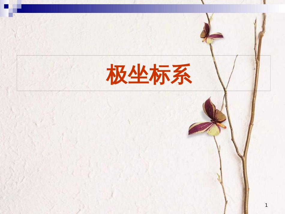 山西省忻州市高考数学专题极坐标系2复习课件_第1页