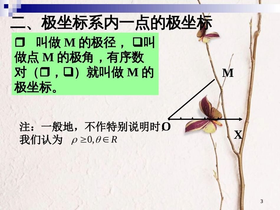 山西省忻州市高考数学专题极坐标系2复习课件_第3页