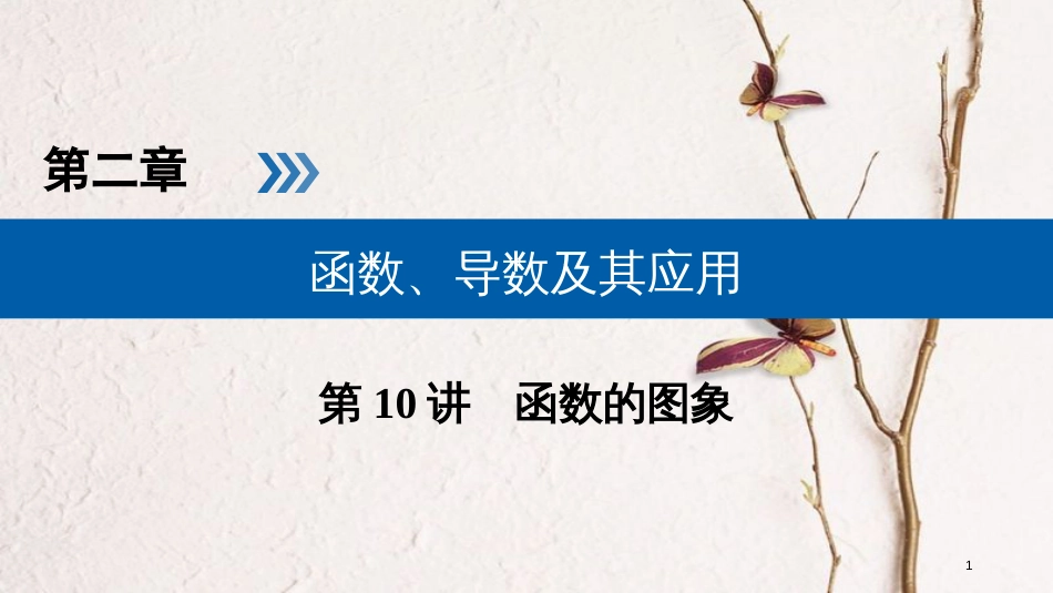 2019版高考数学一轮复习 第二章 函数、导数及其应用 第10讲 函数的图象精选课件 理_第1页