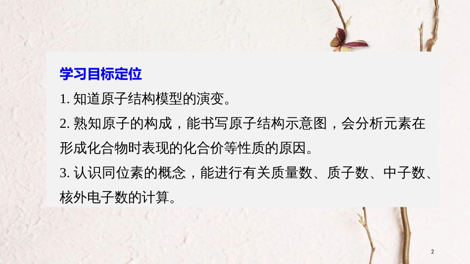 高中化学 专题1 化学家眼中的物质世界 第3单元 人类对原子结构的认识课件 苏教版必修1_第2页