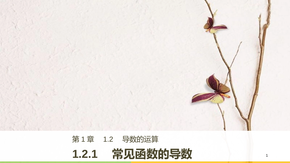 高中数学 第1章 导数及其应用 1.2.1 常见函数的导数课件 苏教版选修2-2_第1页