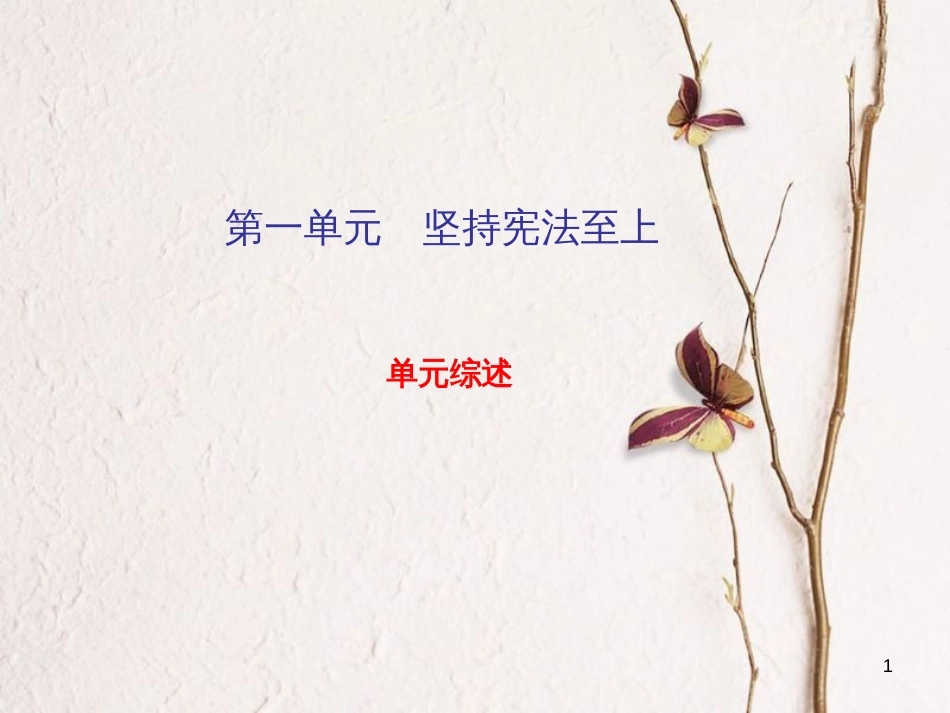 学年八年级道德与法治下册 单元综述课件1 新人教版_第1页