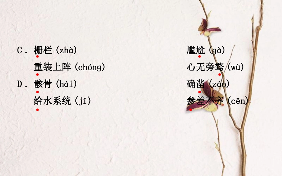 山东省德州市中考语文 专题复习一 字音字形(含书法欣赏)课件_第3页