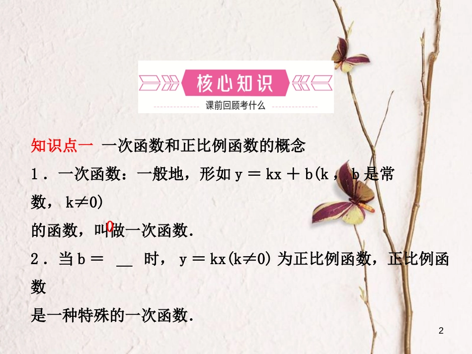 河北省中考数学总复习 第三章 函数 第二节 一次函数的图象与性质课件_第2页
