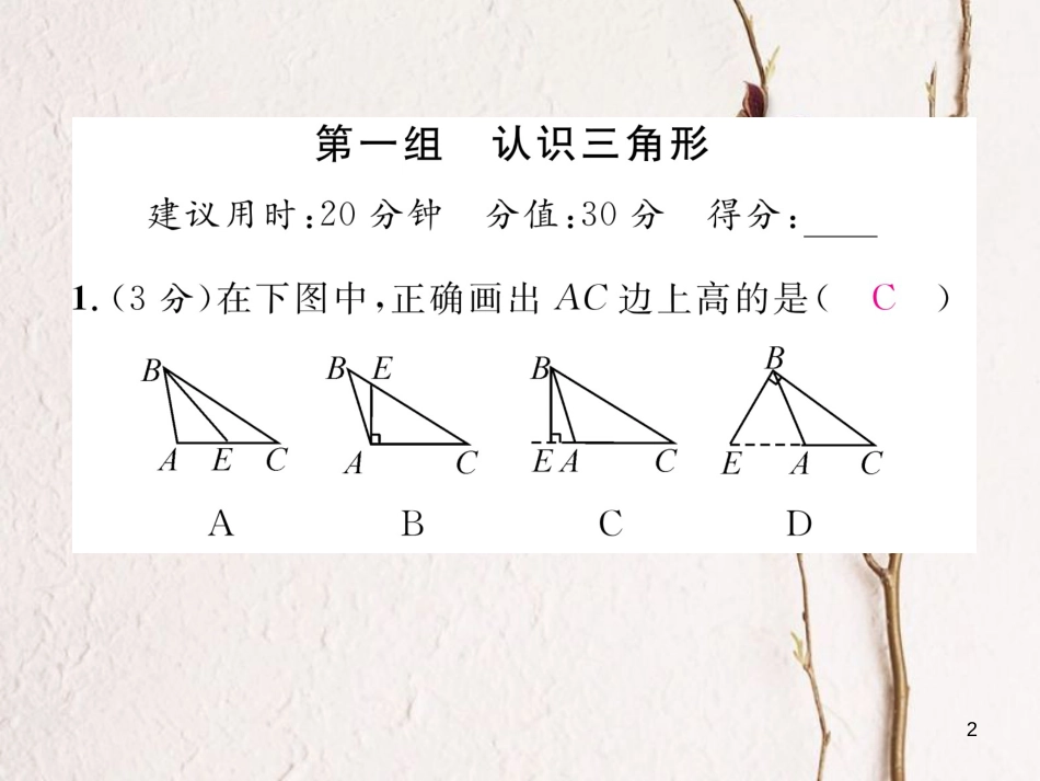 （毕节专版）七年级数学下册 双休作业（五）作业课件 （新版）北师大版_第2页