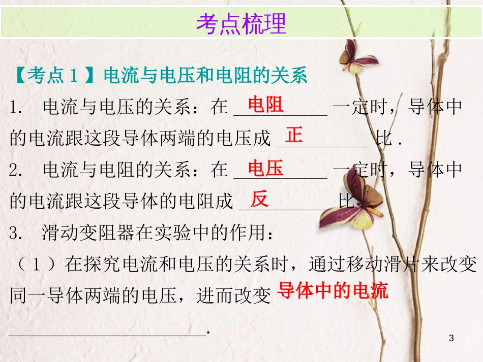 广东省中考物理总复习 第一部分 基础复习 第22课时 探究欧姆定律内文部分课件_第3页