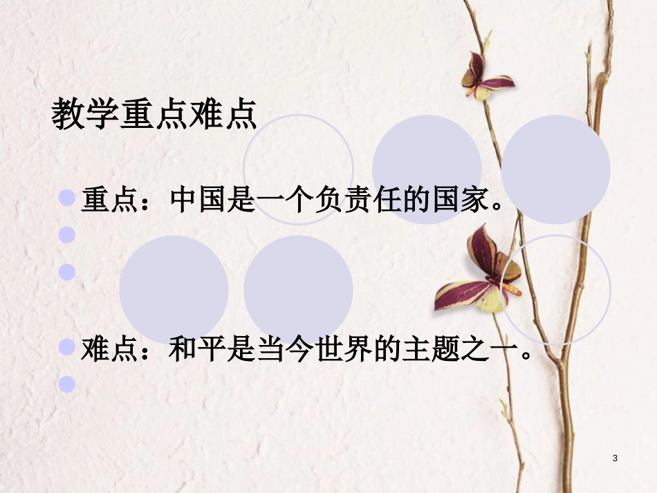 云南省个旧市九年级政治全册 第一单元 世界大舞台 第二课 中国的声音 第3框 中国是一个负责任的国家课件 人民版_第3页