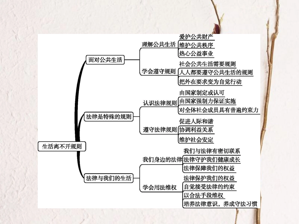 七年级道德与法治下册 第3单元 生活离不开规则单元整合课件 北师大版_第2页