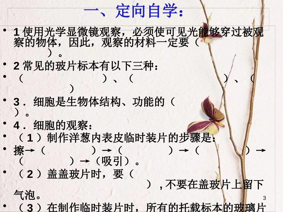 湖南省桑植县七年级生物上册 第二单元 第一章 第二节 植物细胞课件 （新版）新人教版_第3页