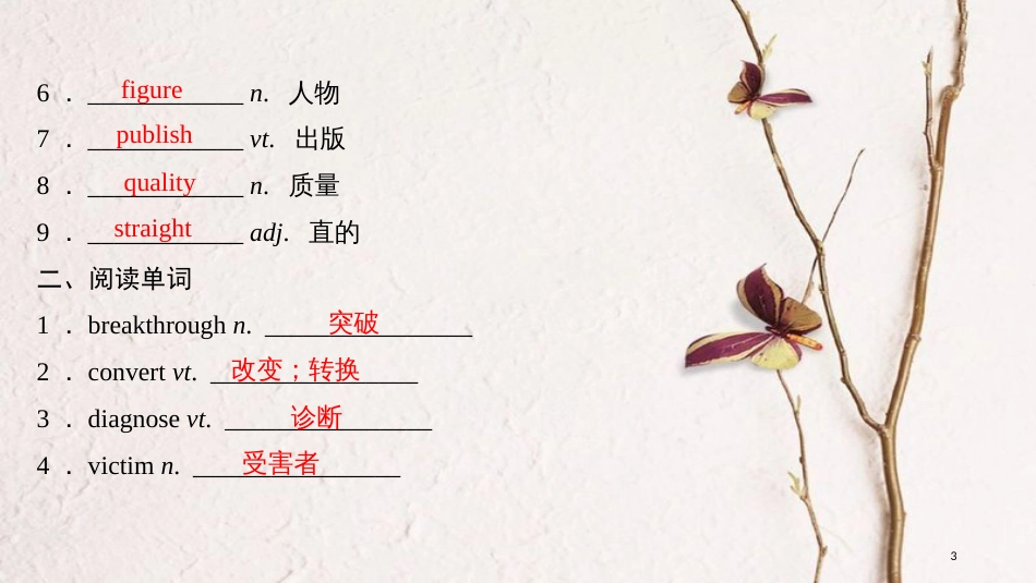 2019版高考英语大一轮复习 第一部分 Module 4 Great Scientists课件 外研版必修4_第3页