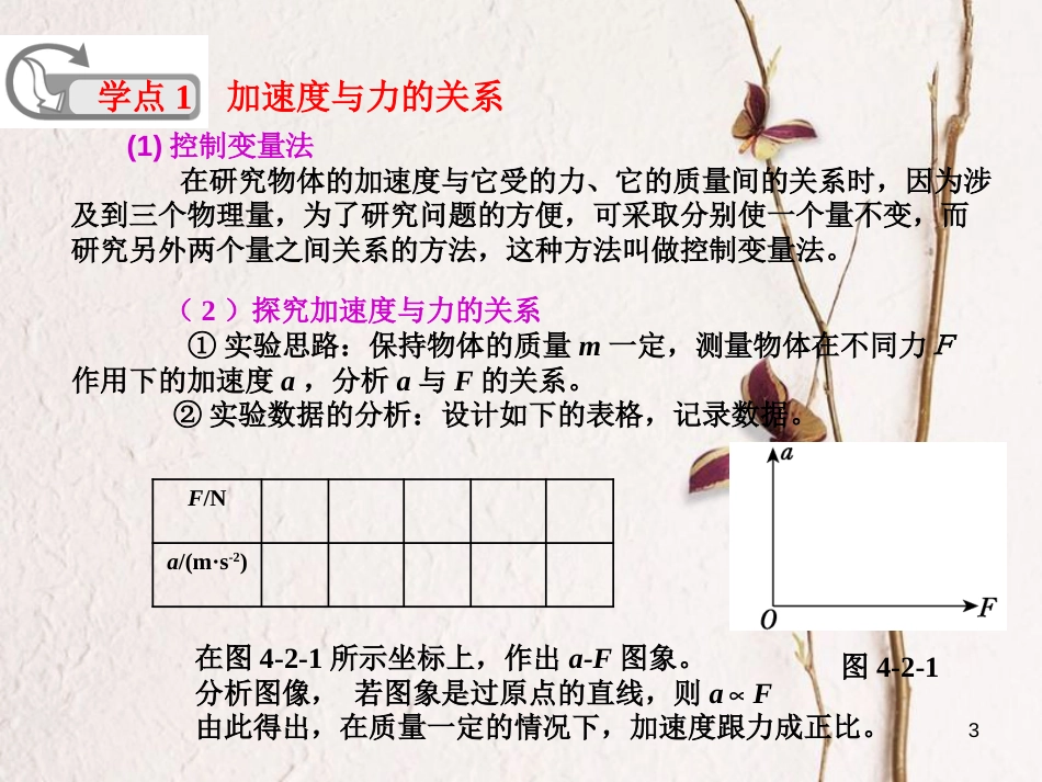 河北省邢台市高中物理 第四章 牛顿运动定律 4.2 实验：探究加速度与力、质量的关系课件 新人教版必修1_第3页