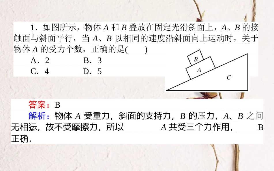 （全国通用）2019版高考物理 全程刷题训练 模拟仿真预测卷（二）课件_第3页