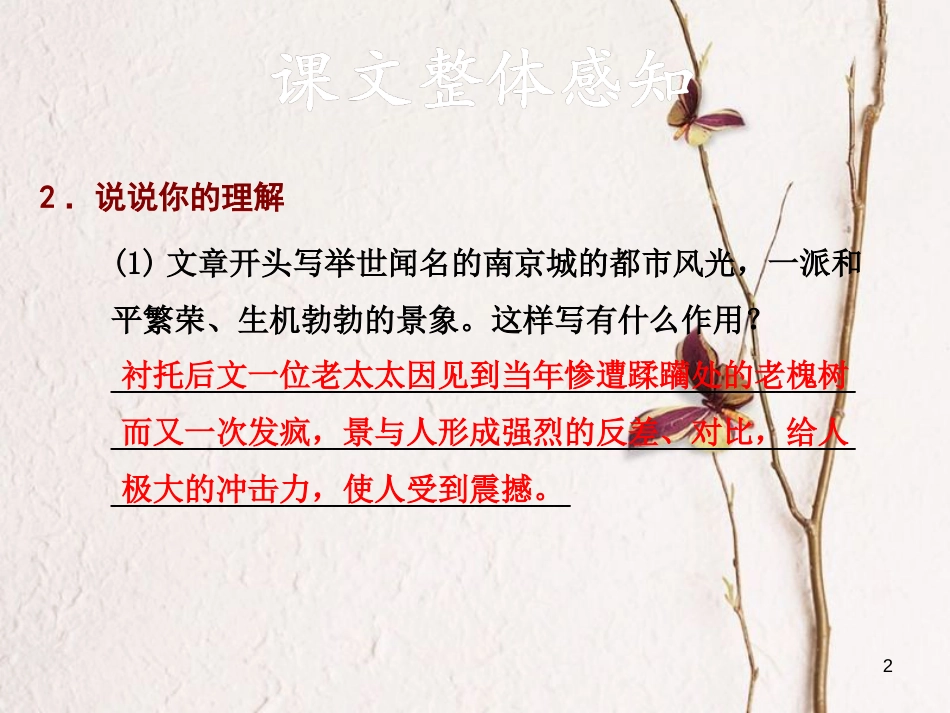 学年八年级语文下册 第四单元 13 南京大屠杀习题课件 语文版_第2页