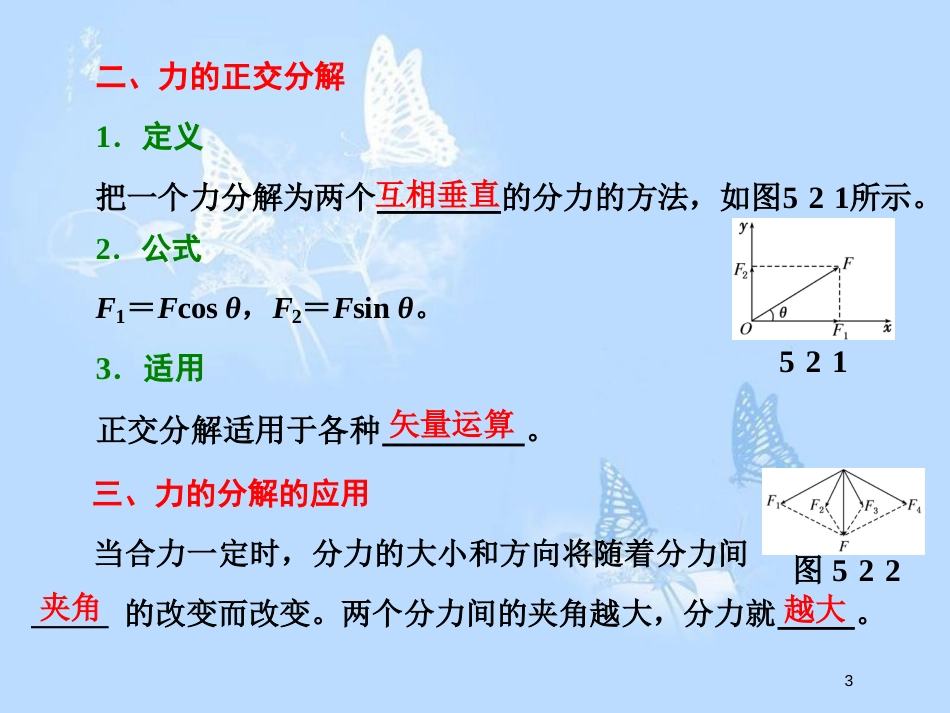 高中物理 第5章 力与平衡 第2节 力的分解课件 鲁科版必修1_第3页