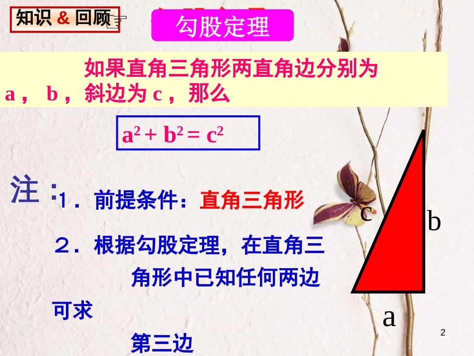 八年级数学下册 17.1 勾股定理(3)课件 （新版）新人教版_第2页