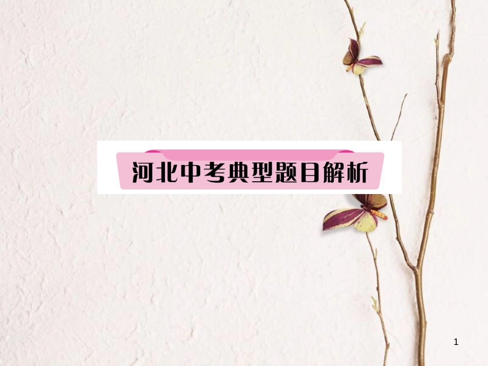 （河北专版）中考历史总复习 第21讲 战后主要资本主义国家的发展变化典型题目解析课件_第1页