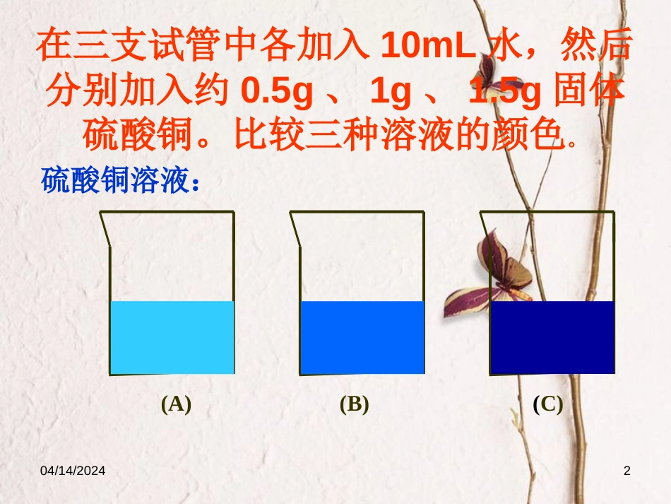 广东省深圳市龙华新区九年级化学下册 9.3 溶质的质量分数课件 （新版）新人教版_第2页