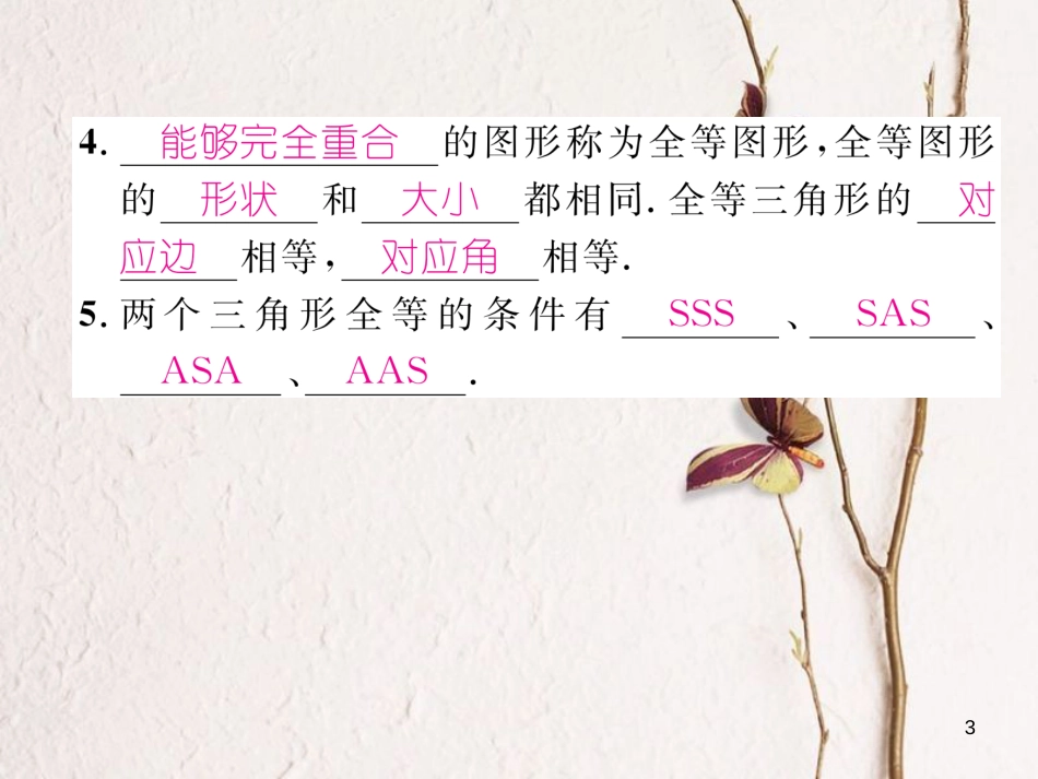 七年级数学下册 第4章 三角形本章回顾与思考作业课件 （新版）北师大版_第3页