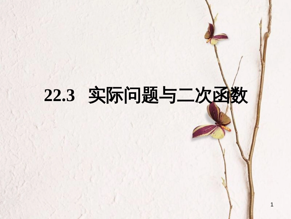 陕西省安康市石泉县池河镇九年级数学上册 22.3 实际问题与二次函数课件3 （新版）新人教版_第1页