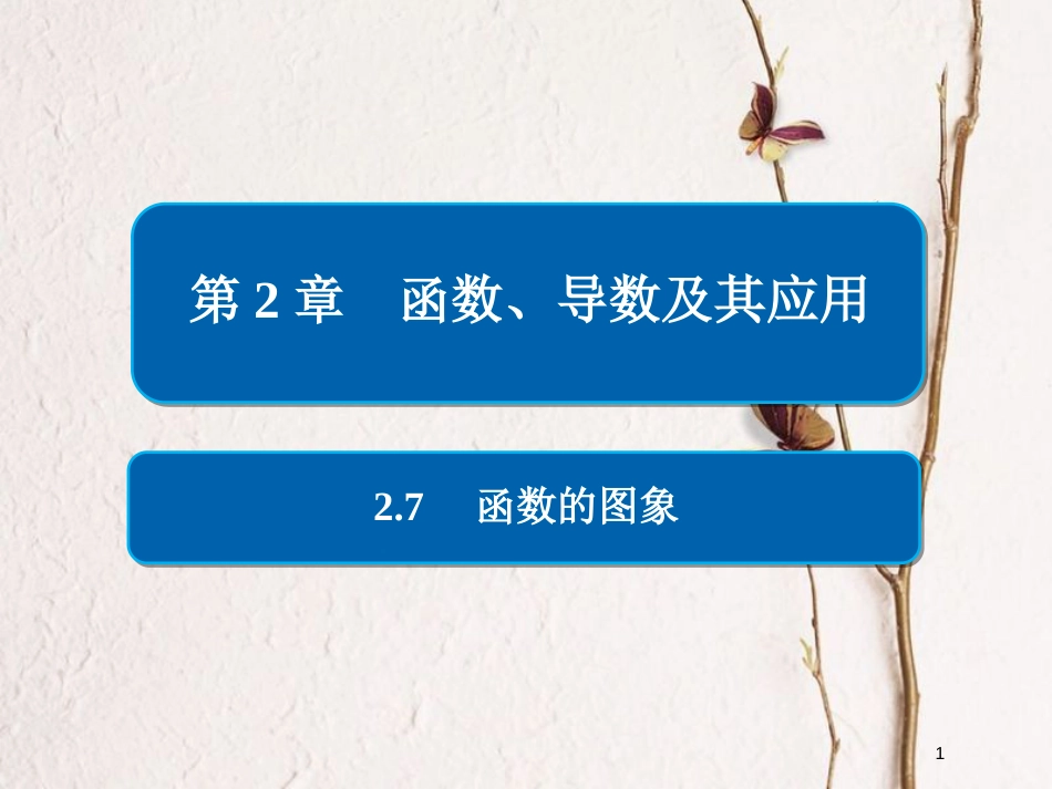 2019版高考数学一轮复习 第2章 函数、导数及其应用 2.7 函数的图象课件 文_第1页