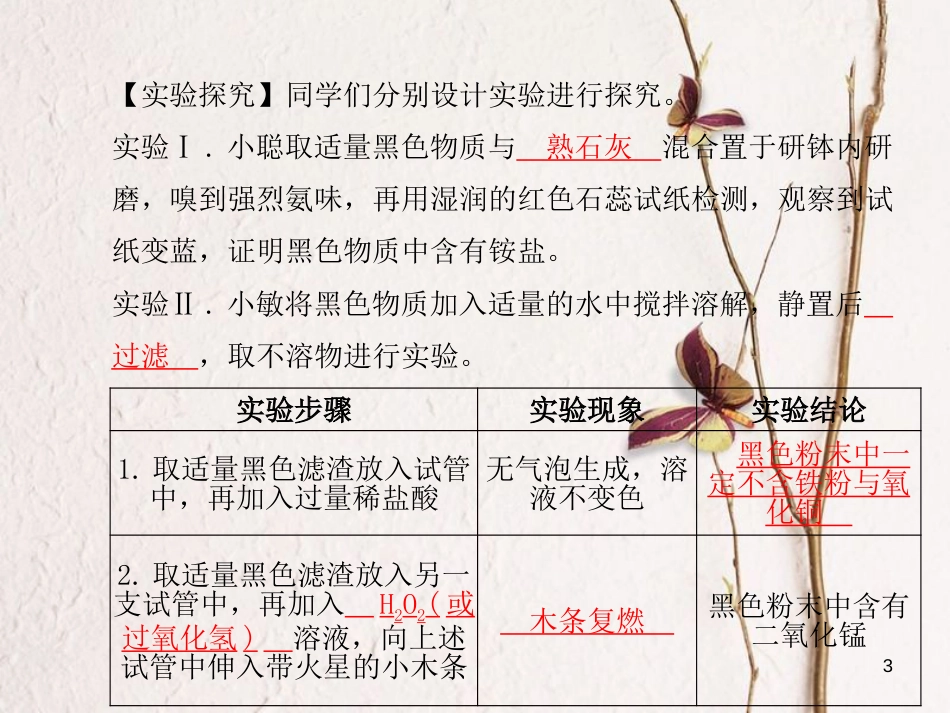 安徽省中考化学复习 专题六 实验探究题课件_第3页