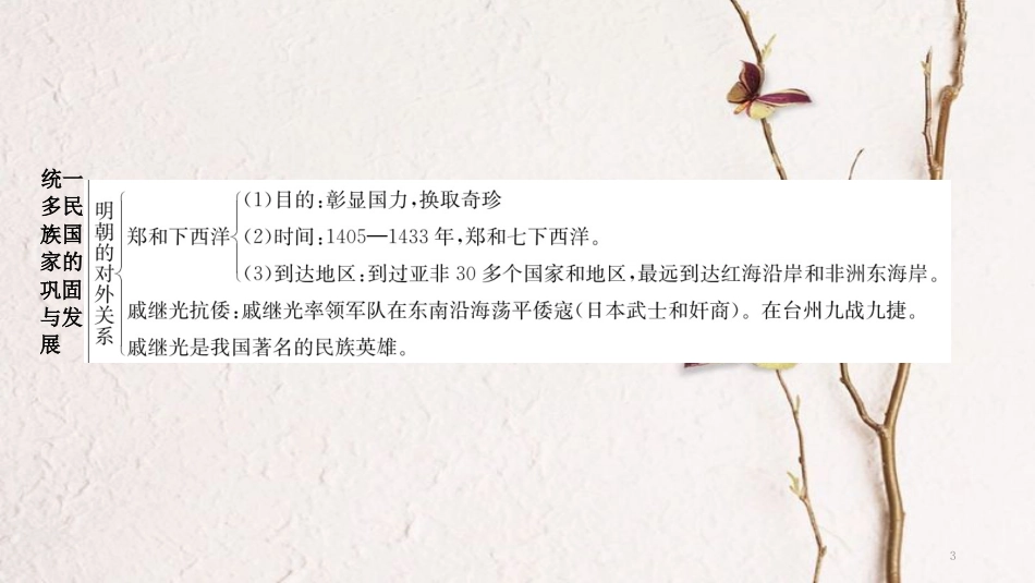 七年级历史下册 第三单元 明清时期 统一多民族国家的巩固与发展知识整合课件 新人教版_第3页