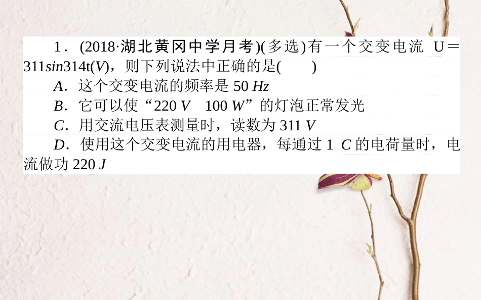 （全国通用）2019版高考物理 全程刷题训练 课练32 课件_第2页