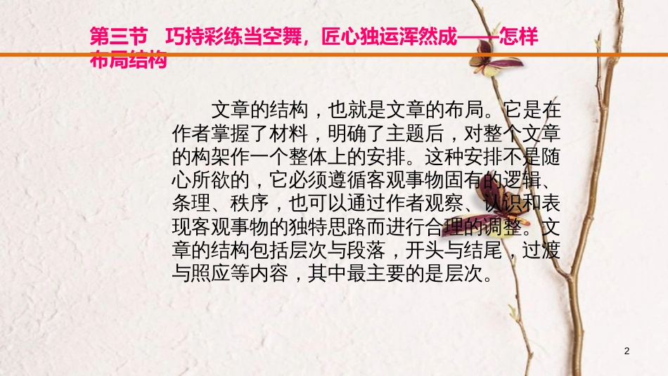 云南省中考语文复习方案 第五部分 作文 专题一 考场作文五 大夺魁技法 第三节 怎样布局结构课件_第2页