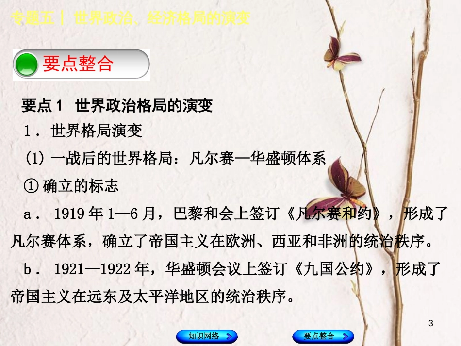 （包头专版）中考历史复习 专题突破篇 专题五 世界政治、经济格局的演变课件_第3页