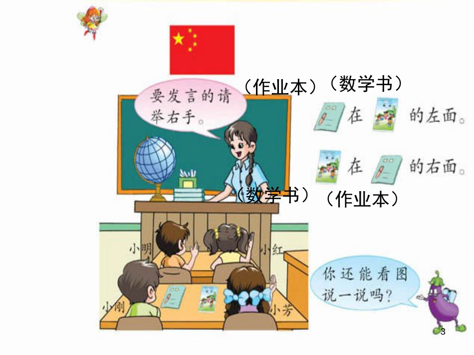 一年级数学上册 第四单元 认位置课件1 苏教版_第3页