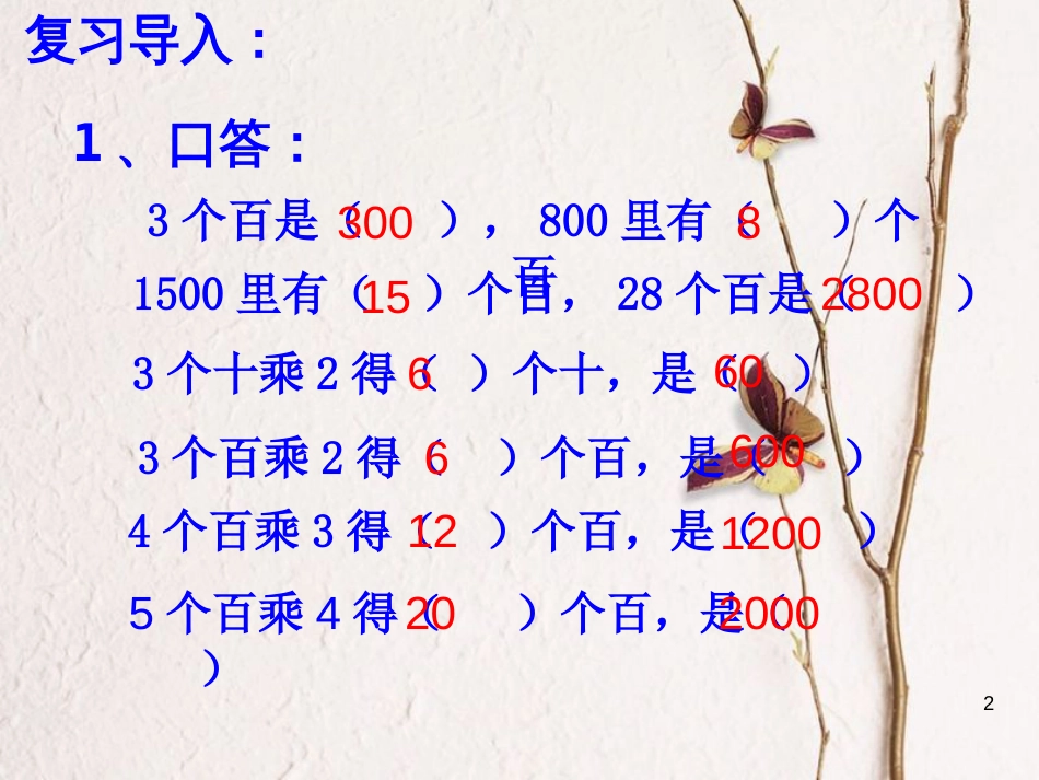 三年级数学上册 1.1 整十数、整百数乘一位数的口算及估算课件1 苏教版_第2页