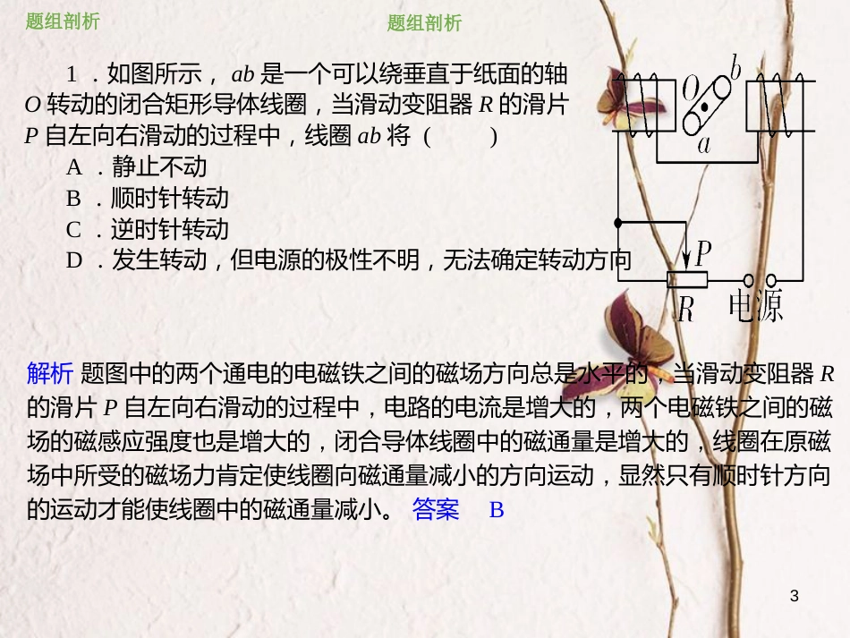 2019版高考物理总复习 第十章 电磁感应 10-1-3楞次定律推论的应用课件_第3页