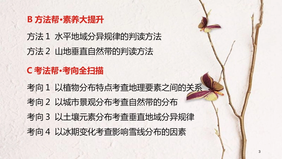 （全国版）2019版高考地理一轮复习 第六单元 自然地理环境的整体性与差异性课件_第3页