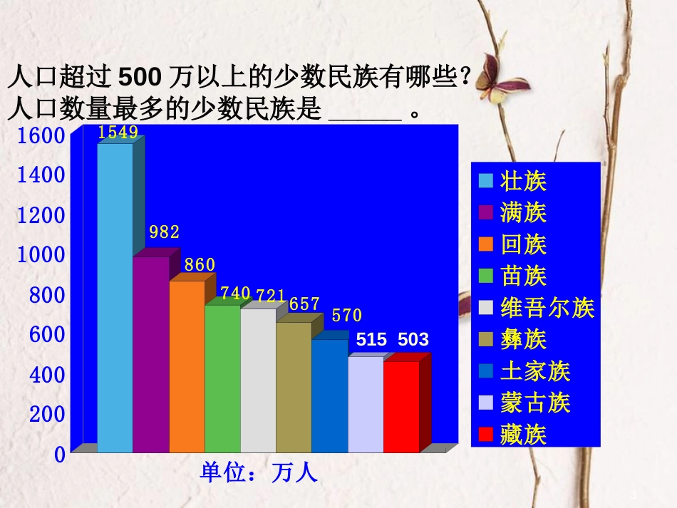 八年级地理上册 第1章 第三节《多民族的大家庭》课件2 （新版）商务星球版_第3页