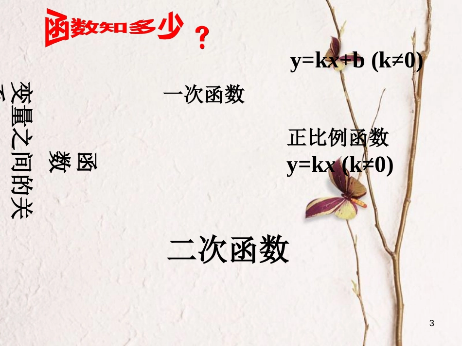 九年级数学上册 第22章 二次函数 22.1 二次函数的图象和性质 第1课时 二次函数课件 （新版）新人教版_第3页