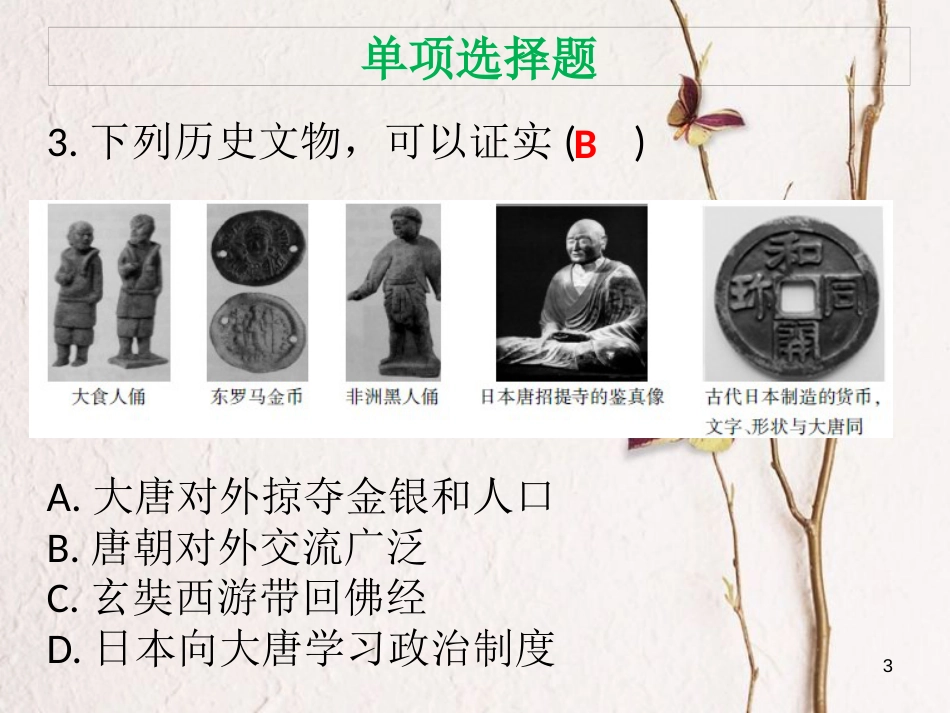 七年级历史下册 期末综合测试课件 新人教版_第3页
