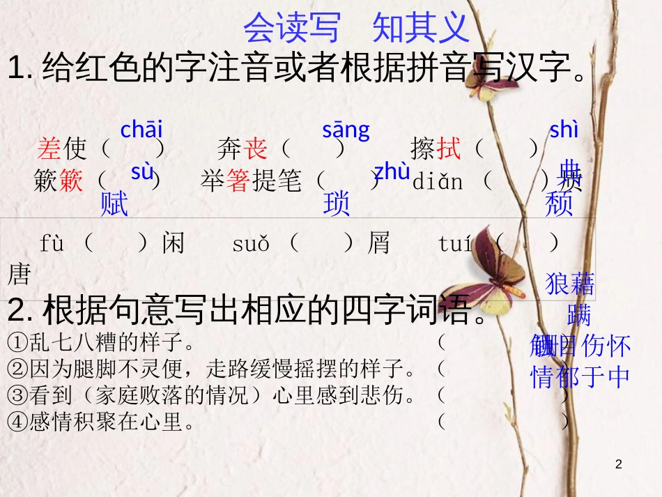 八年级语文上册 第四单元 13《背影》课件 新人教版_第2页