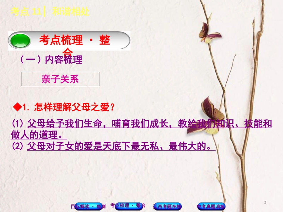 （江西专版）中考政治复习方案 第一单元 心理与品德 考点11 和谐相处教材梳理课件_第3页