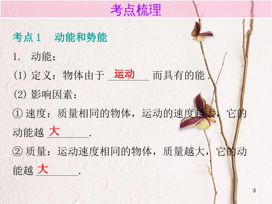 广东省中考物理总复习 第一部分 基础复习 第15课时 机械能及其转化内文部分课件_第3页