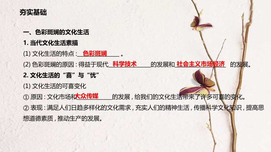 高考政治一轮复习 第四单元 发展中国特色社会主义文化 第八课 走进文化生活课件 新人教版必修3_第3页