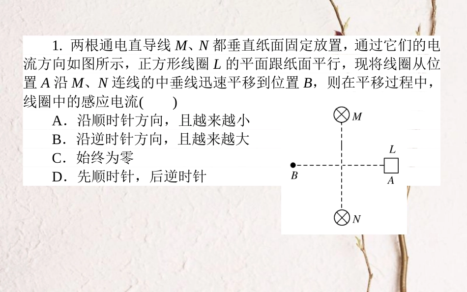 （全国通用）2019版高考物理 全程刷题训练 周测九（A卷）课件_第3页